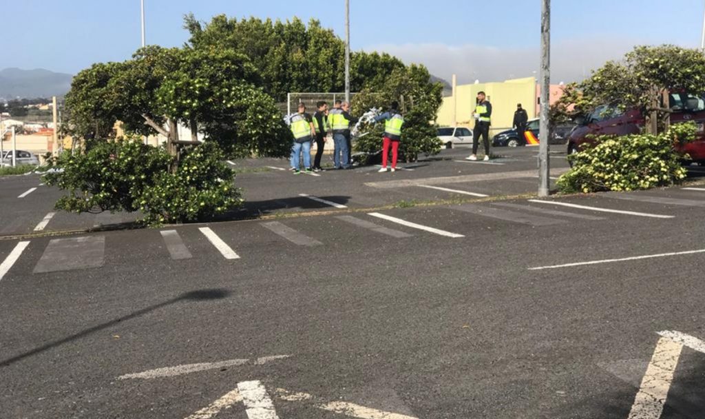 Escena del asesinato de Carlos Machín. DA