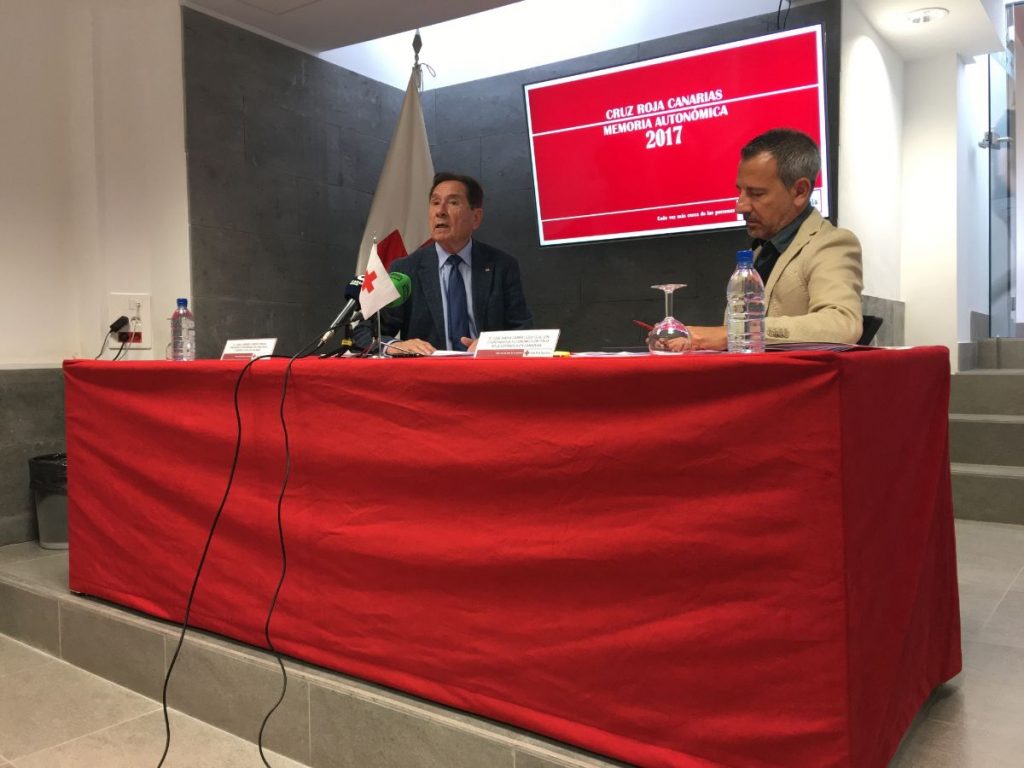 Presentación de la Memoria de actividad 2017 de Cruz Roja en Canarias. | EP