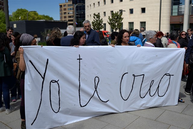 Protestas en contra de la sentencia en el caso de La Manada. / EP