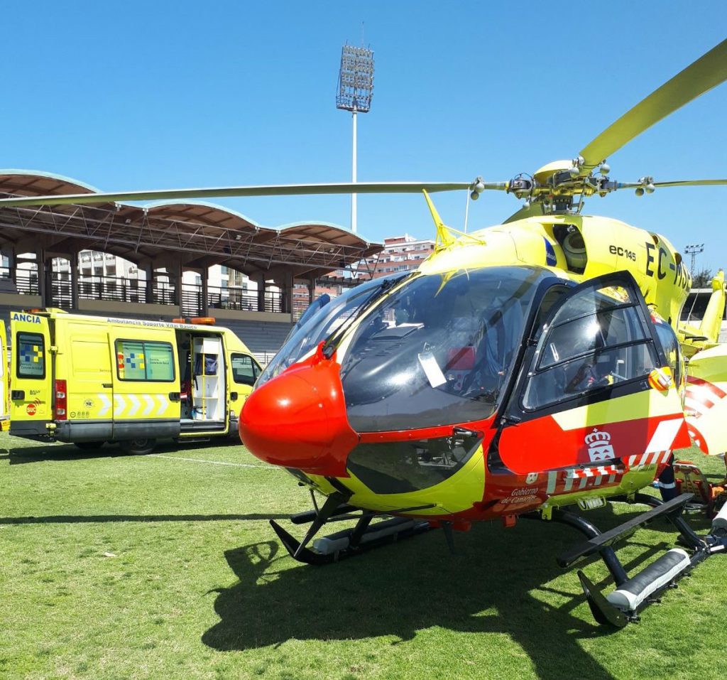 Helicóptero del SUC.