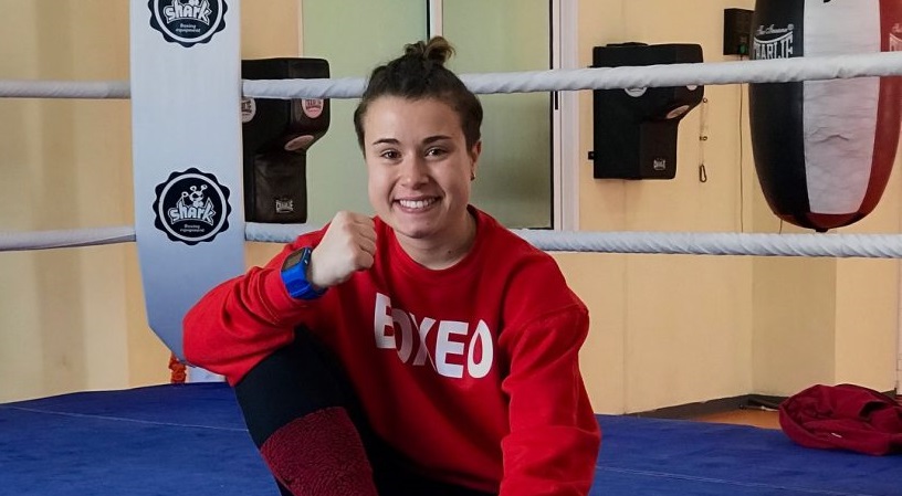 Miranda Reverón, tras conocer la noticia de su convocatoria para el Campeonato de Europa Sub 18. / DA