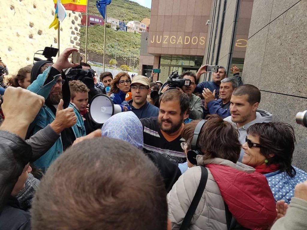 Roberto Mesa, a su salida de los juzgados.