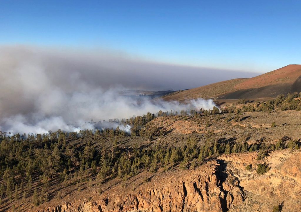 Incendio declarado en Granadilla. / 112