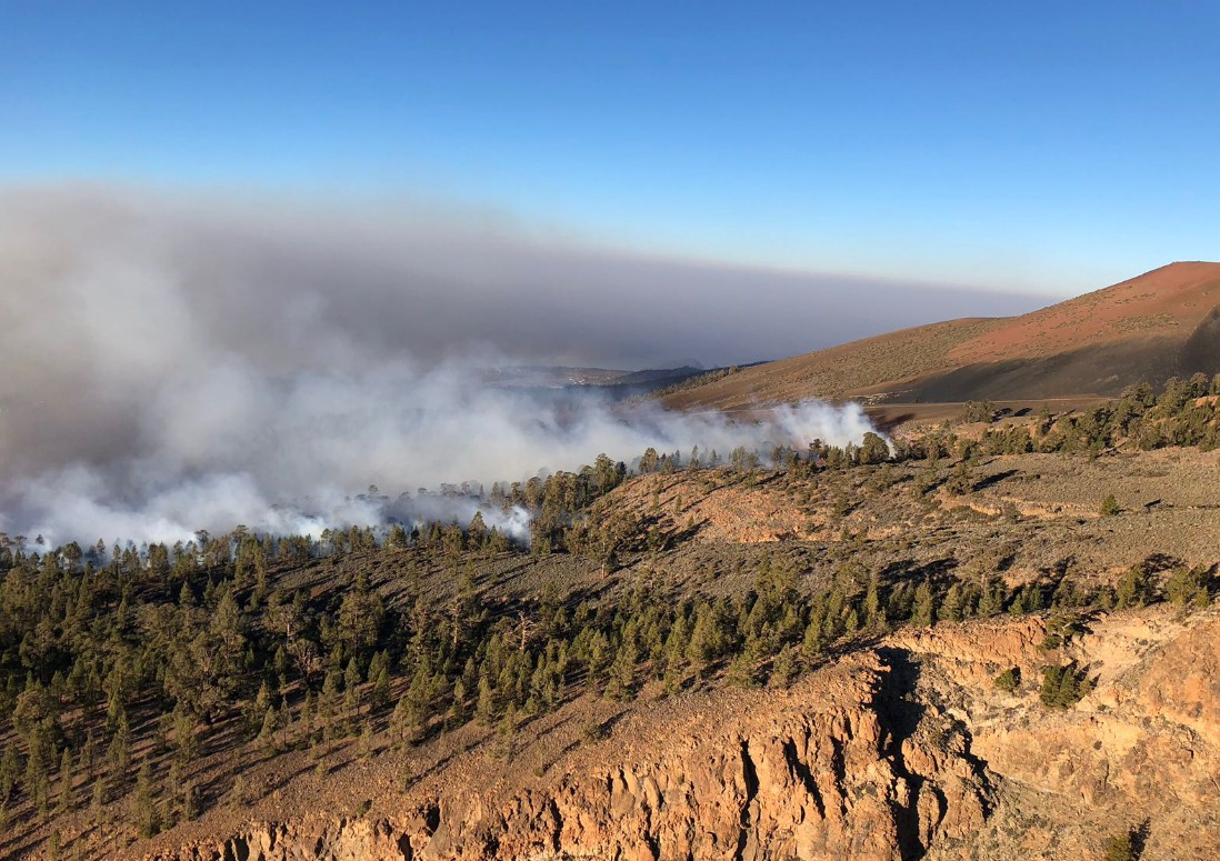 Incendio declarado en Granadilla. / 112