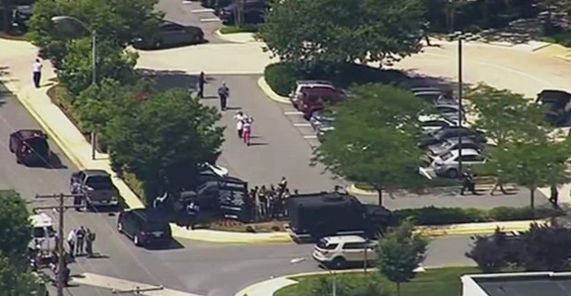 Lugar del tiroteo en Maryland. / TWITTER