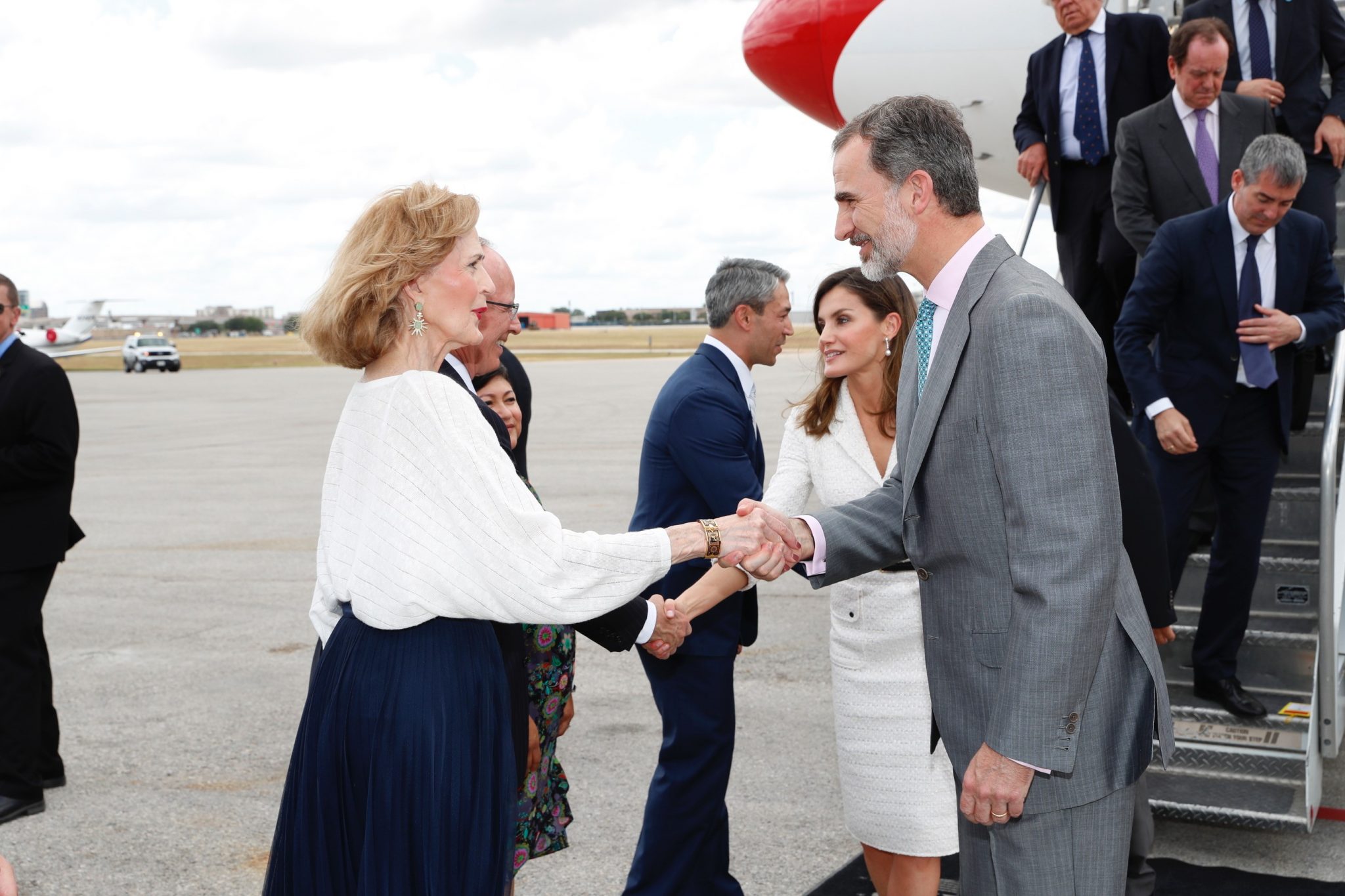 Los Reyes, a su llegada a San Antonio de Texas. / DA