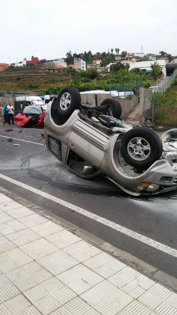Imagen del coche siniestrado. / DA