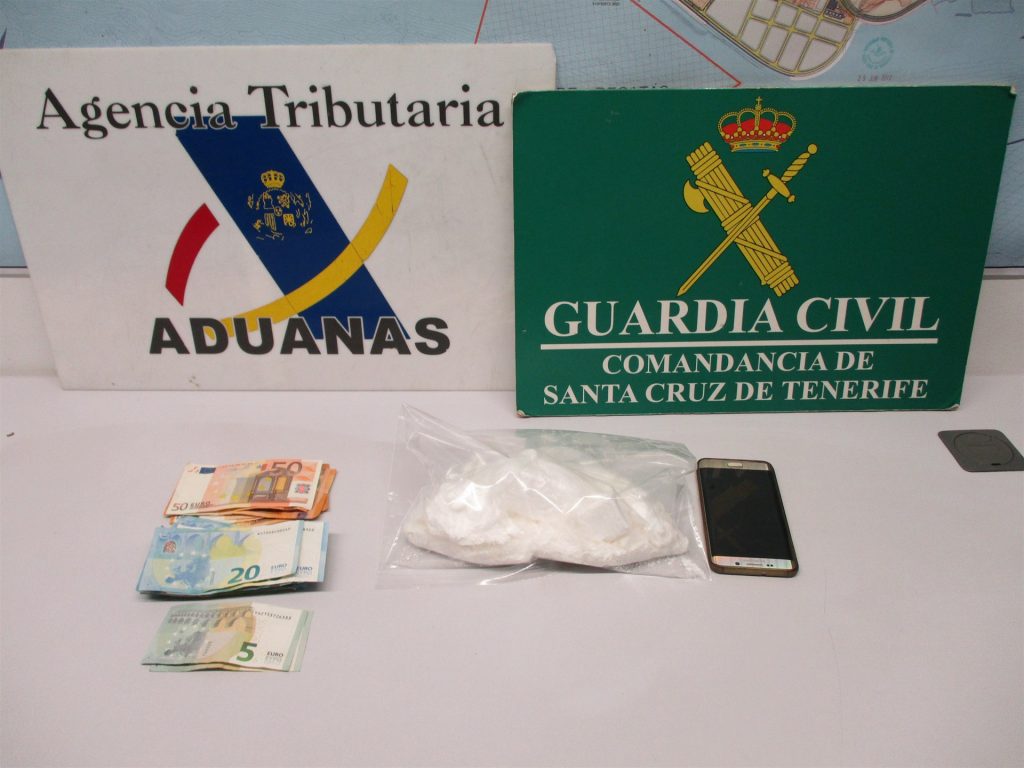 Detenido al llegar a Tenerife con 500 gramos de cocaína