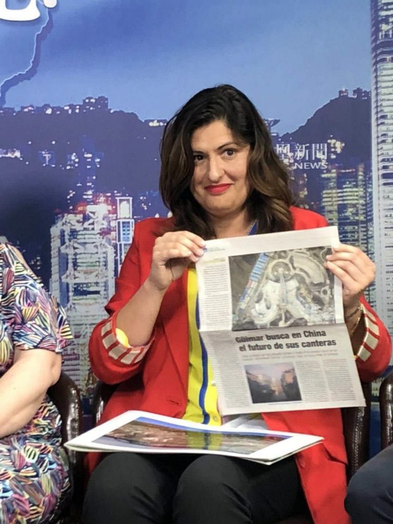 Luisa Castro en China.