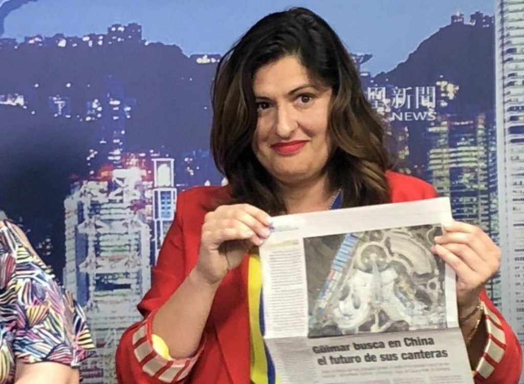 Luisa Castro en China.