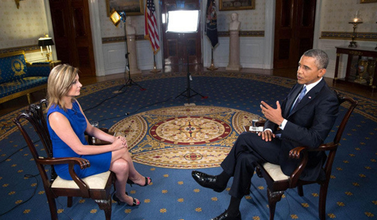 María Rozman con Barack Obama. DA