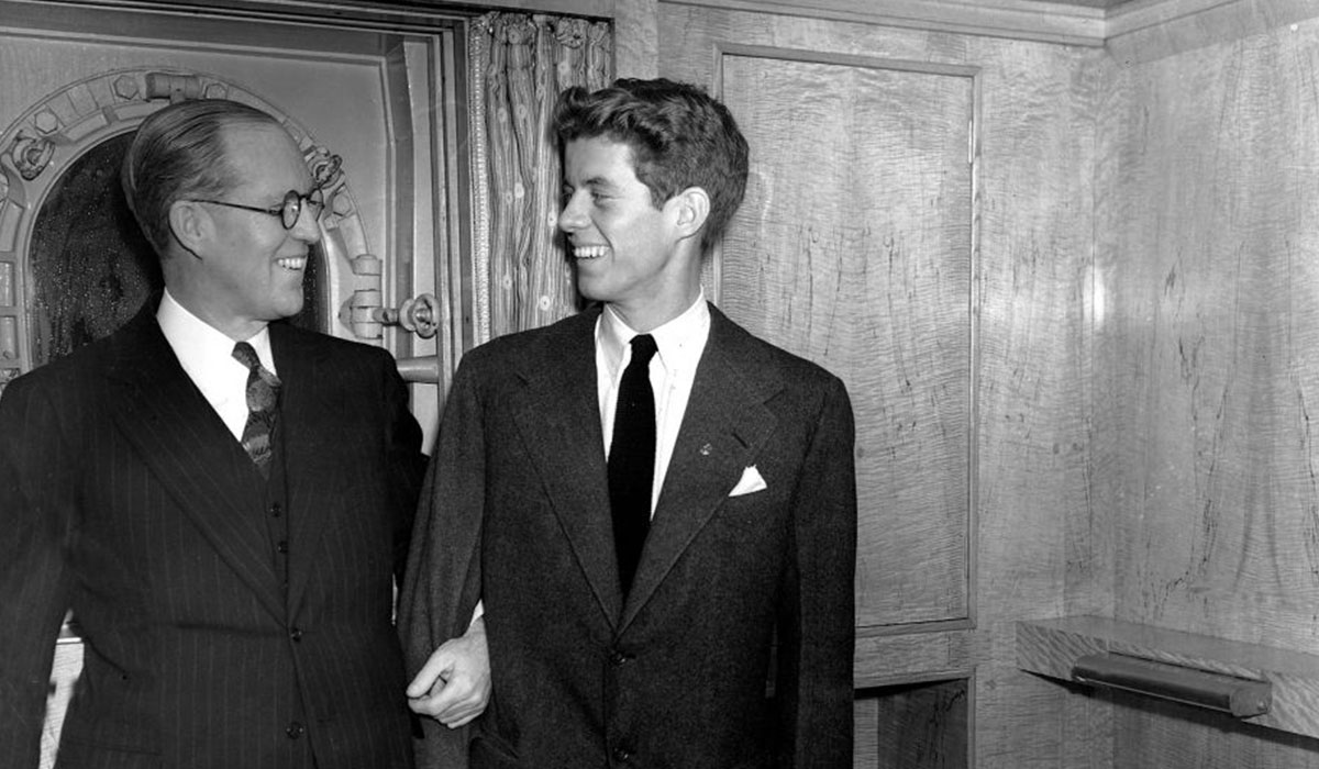 JFK con su padre, Joseph. DA