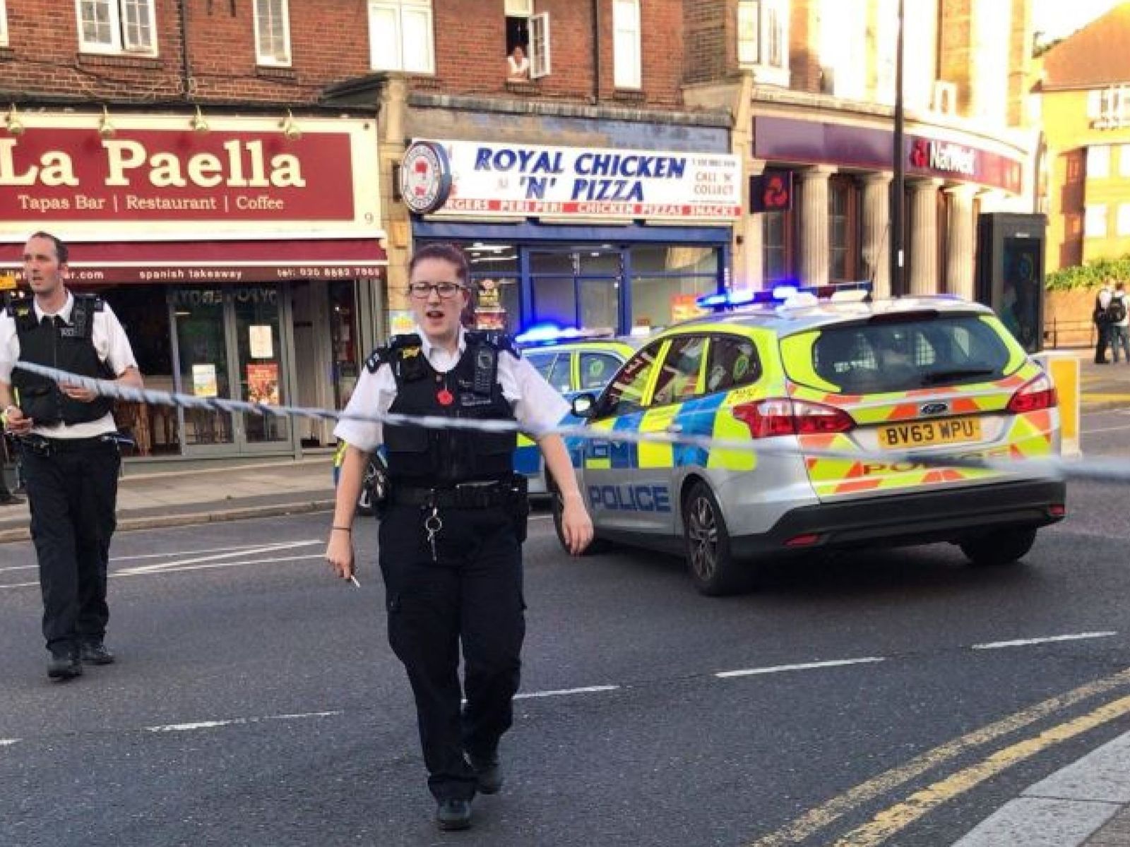 Explosión en Southgate, Londres. / TWITTER