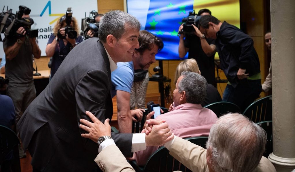 Clavijo es elegido candidato de CC a la Presidencia del Gobierno de Canarias. | EP
