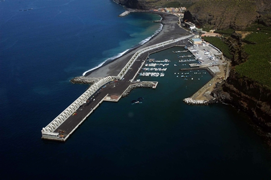 Imagen aérea del puerto bagañete. | DA
