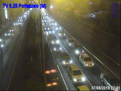 Imagen de las cámaras de tráfico del Centro de Información de Carreteras de Tenerife.