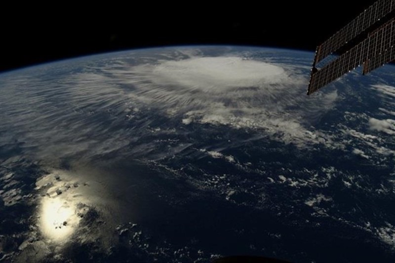 El monstruoso huracán Florence, visto desde el espacio. / EE
