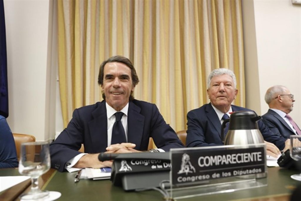 José María Aznar, comparecencia en el Congreso de los Diputados. / EP