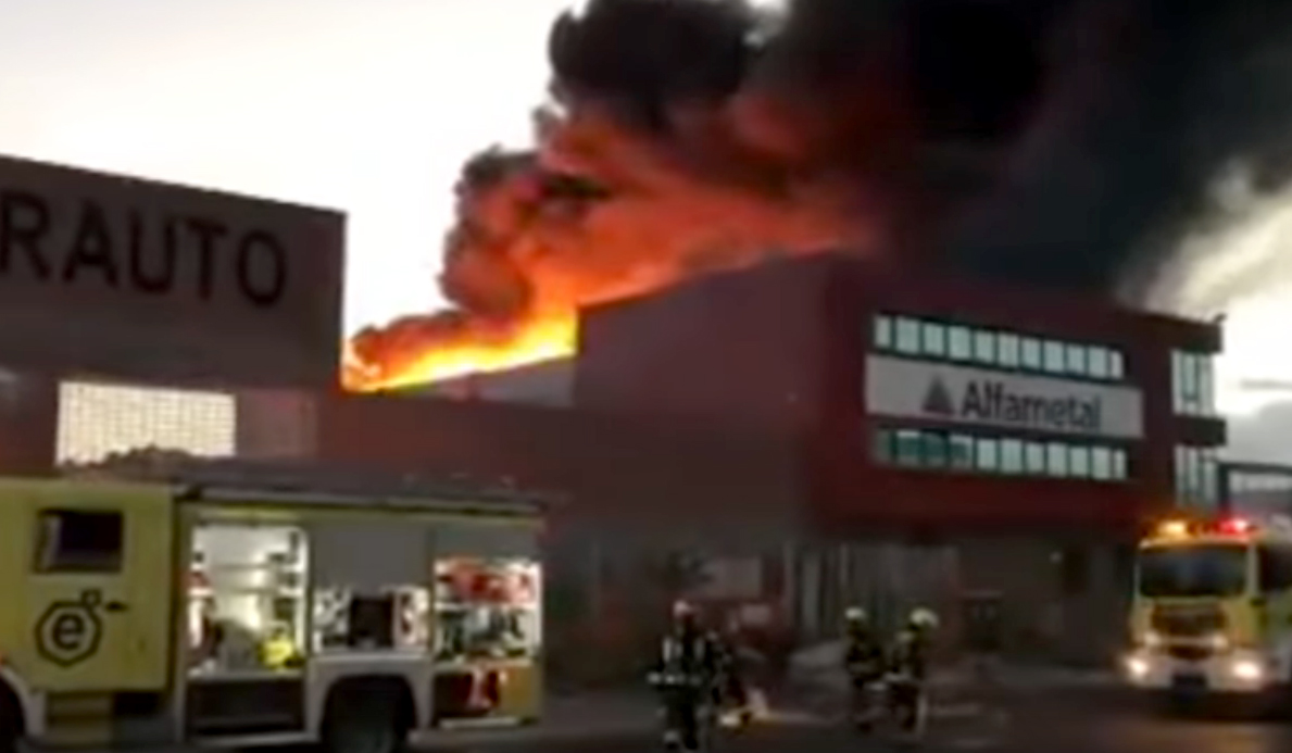 Incendio planta Arinaga