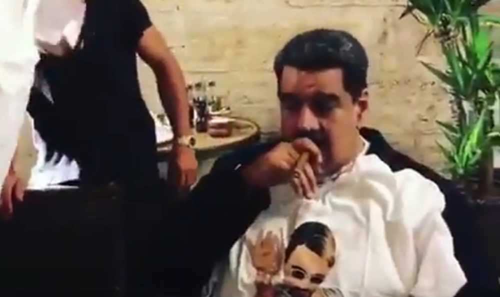 Maduro en el restaurante Nusret. / DA