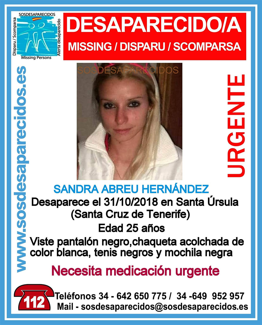 JOVEN DESAPARECIDA SANTA URSULA