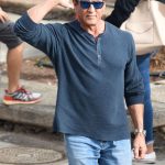 Sylvester Stallone, durante el rodaje de 'Rambo V' en Los Gladiolos. / Sergio Méndez
