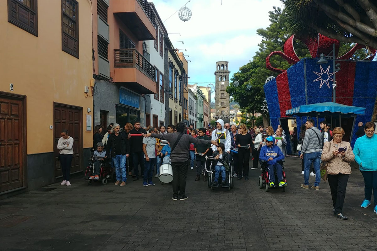 BATUCADA LA LAGUNA PREVIA DIA DISCAPACIDAD