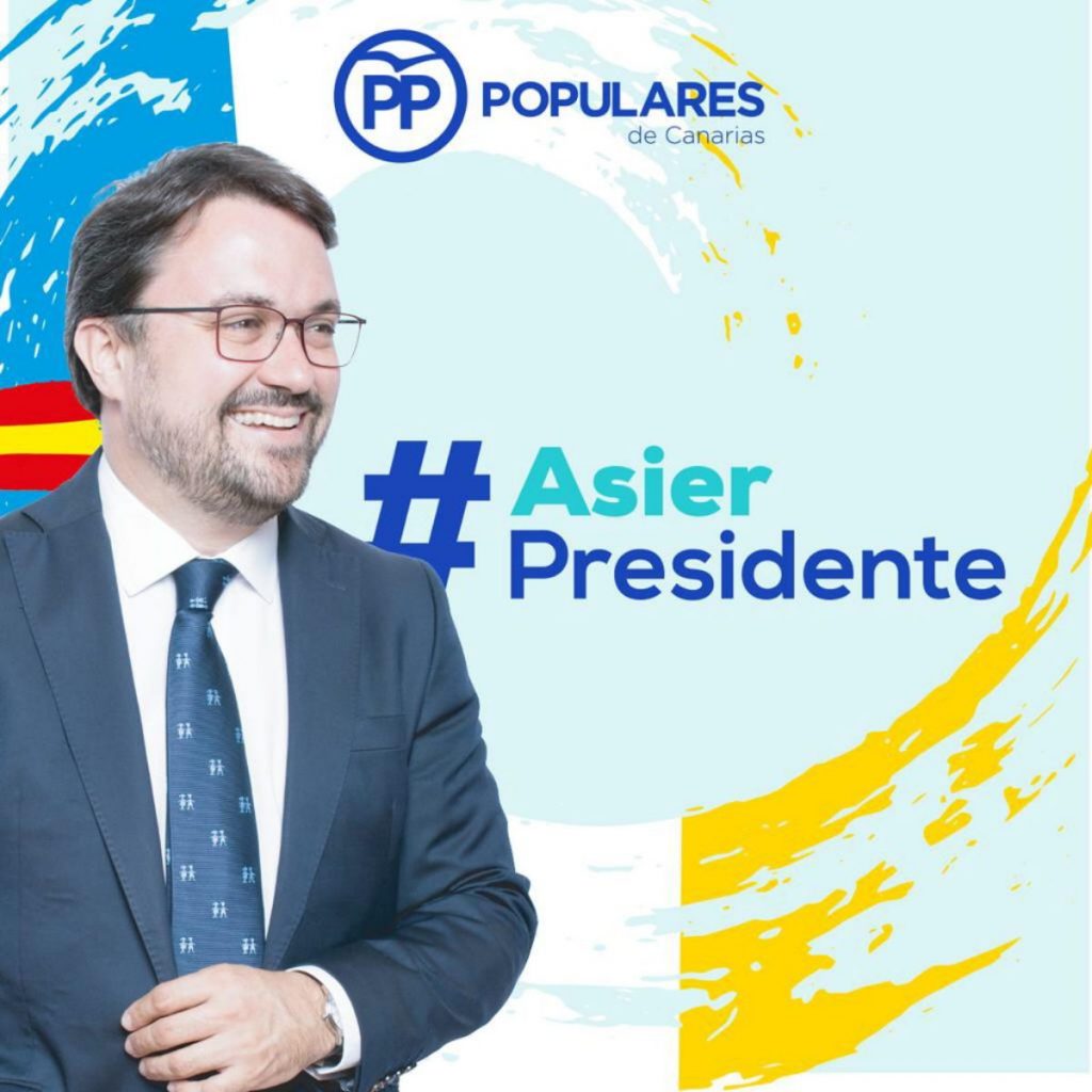 El PP de Canarias actualiza los perfiles en redes sociales de Asier Antona de cara a las elecciones. / TWITTER PP DE CANARIAS