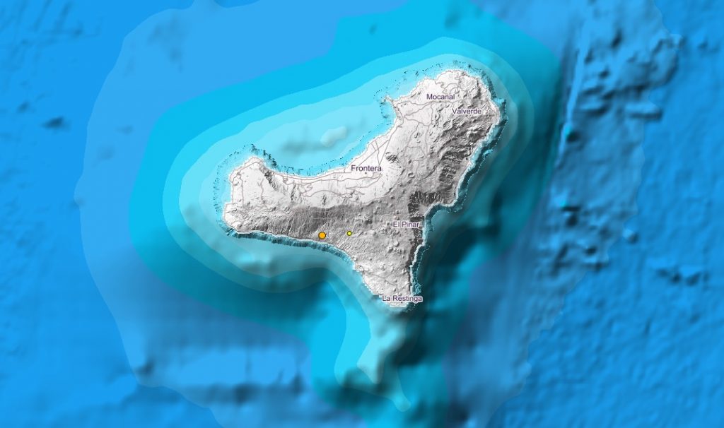 Registrado un terremoto de 2,8 grados en El Hierro. / IGN