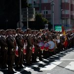La celebración de la Pascua Militar tuvo lugar ayer, como es tradicional, frente al Palacio de Capitanía, en Santa Cruz de Tenerife. Fran Pallero.