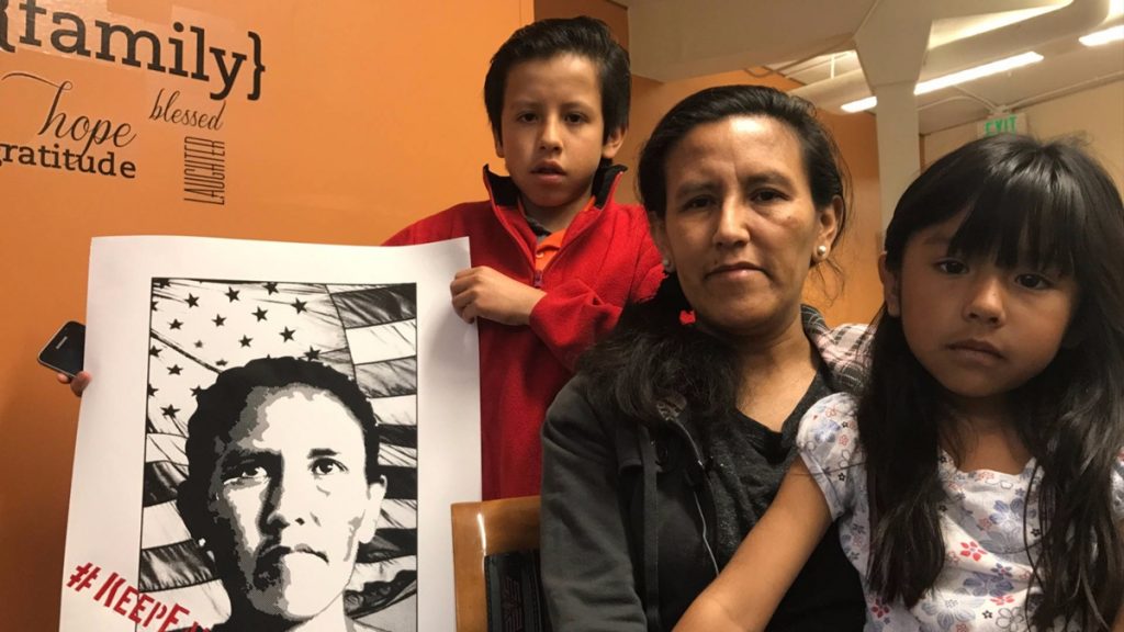 Vizguerra, junto a sus hijos| DA