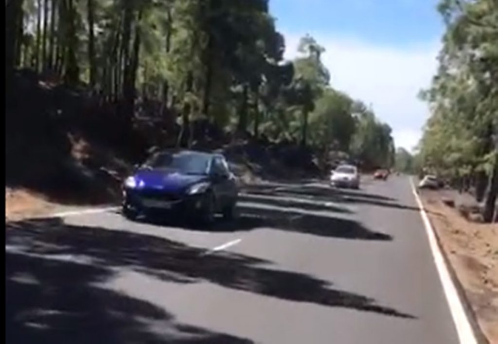 Peligroso adelantamiento cerca del Teide|DA
