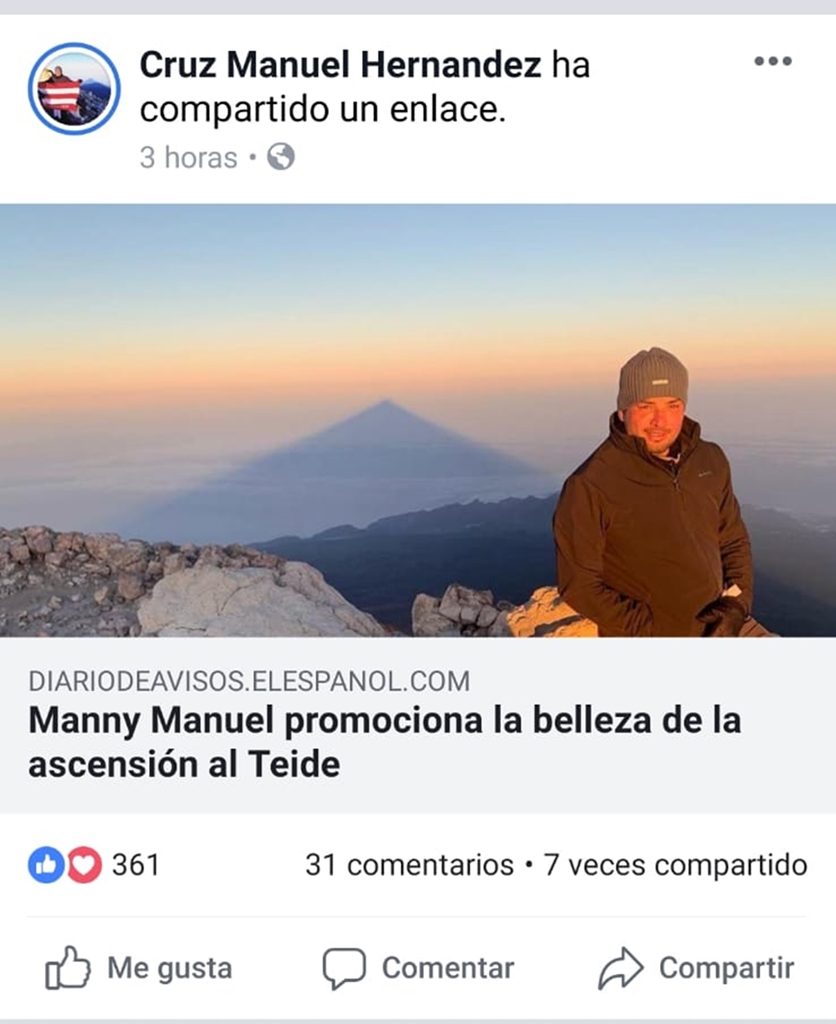 Perfil oficial de Manny Manuel en Facebook| DA