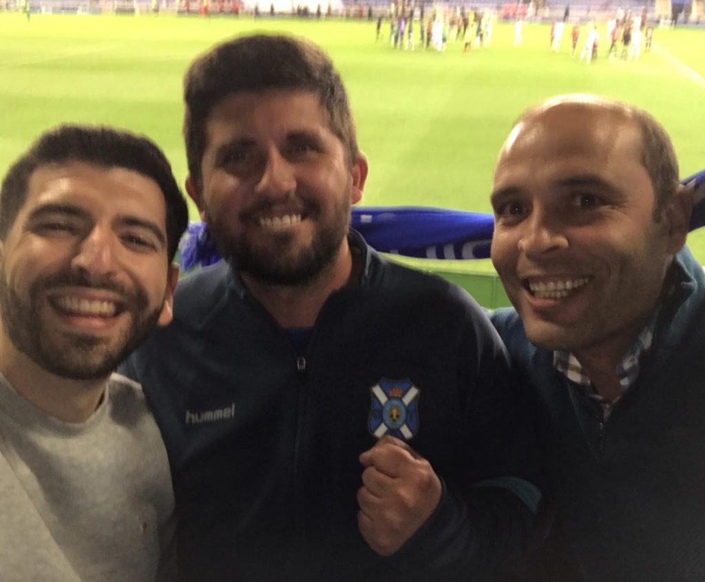 Jaime, Fran y Tony, durante el partido del pasado viernes| DA