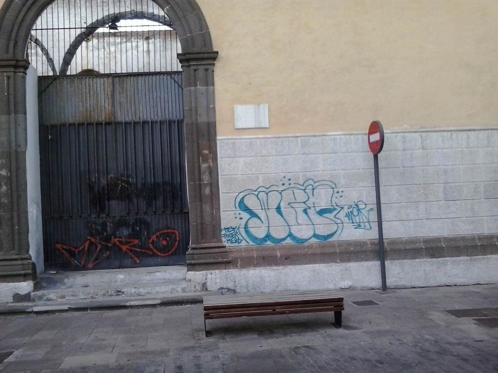 Imagen de actos vandálicos en La Laguna
