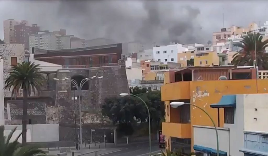 INCENDIO POLVORÍN LAS PALMAS