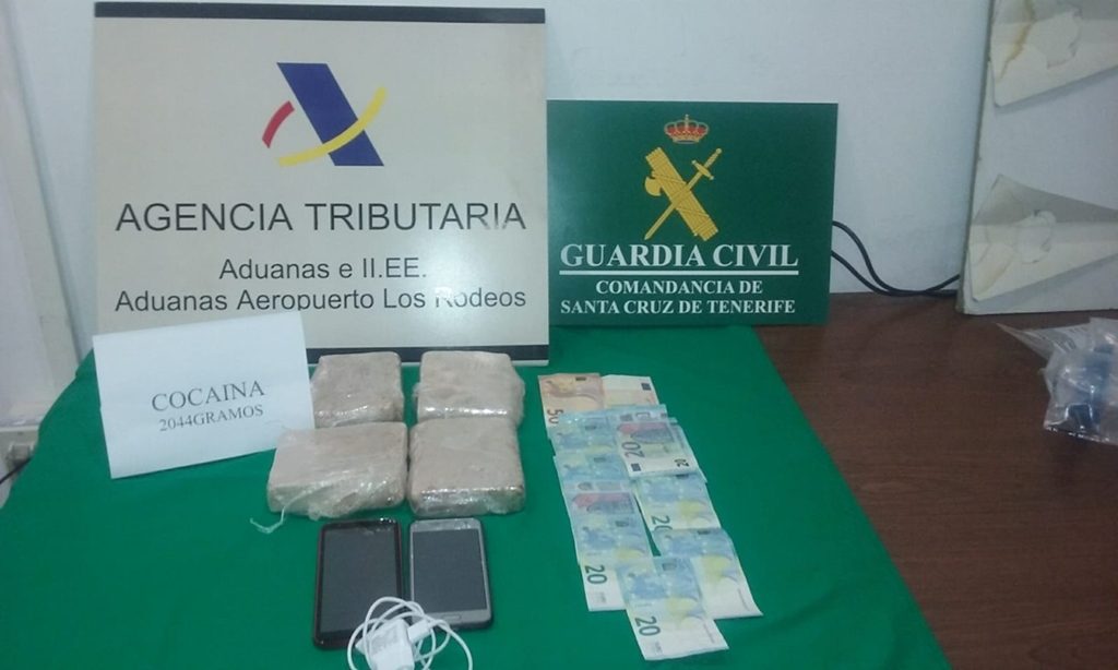 La cocaína incautada en Los Rodeos| GC