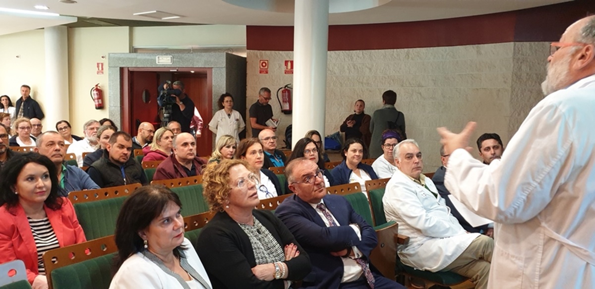 Imagen del acto de presentación de las actuaciones del Plan Director del Hospital. | DA