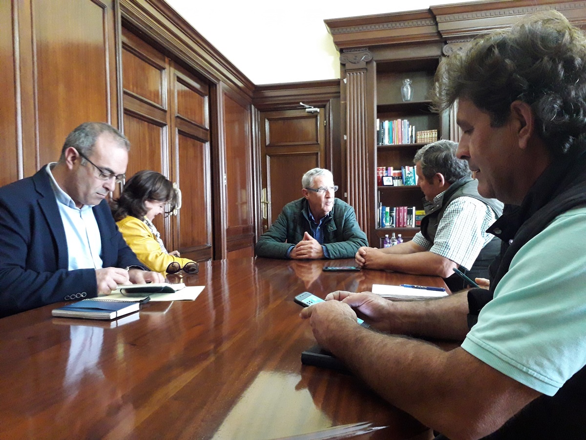 Imagen de la reunión de ayer mantenida en la sede de la Delegación del Gobierno en Gran Canaria. DA