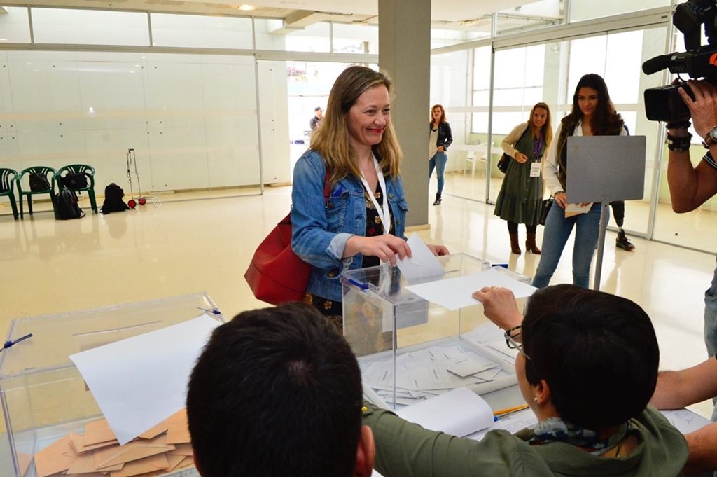 Victoria Rosell ejerce su derecho al voto| DA