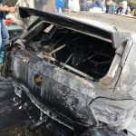 Así quedó el coche de Daniel Marbán. DA