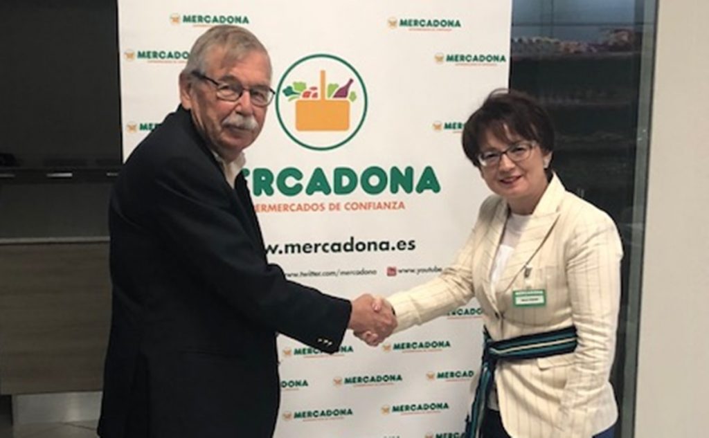 Juan Gerardo Krawietz (Banco Teide) y Celia Román (Mercadona). DA