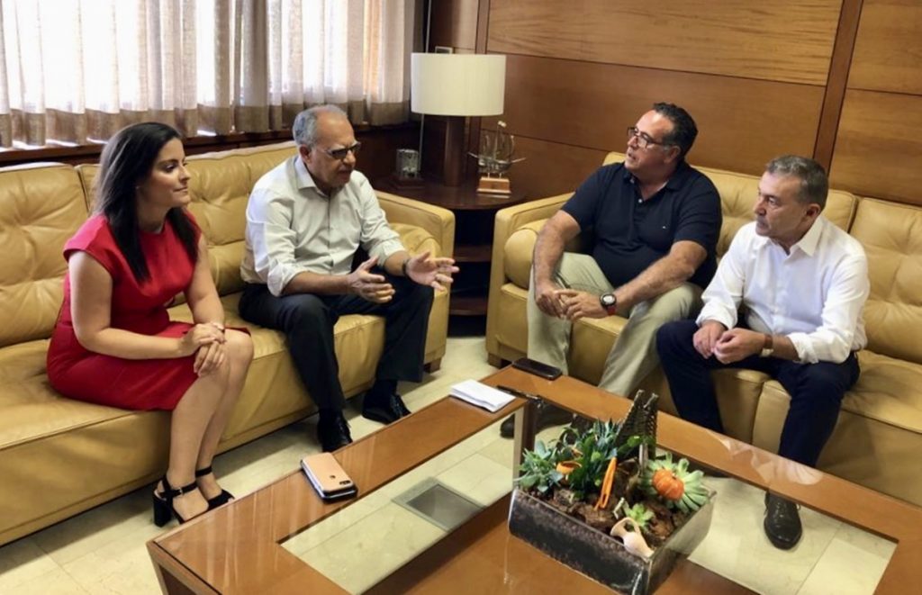 Yaiza Castilla, Casimiro Curbelo, Juan Pablo Marrero y Paulirno Rivero| DA