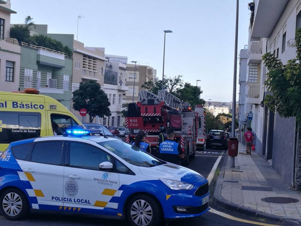 Incendio en una vivienda en la Avenida 25 de julio. S.M
