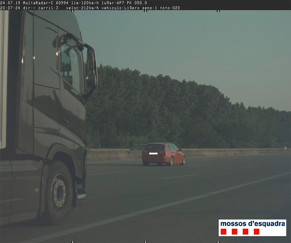 Denunciado un conductor por ir a 212 km/h y triplicar la tasa de alcohol
