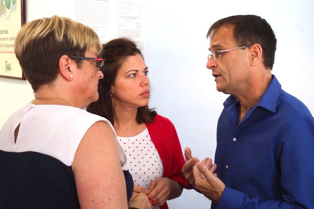 El grupo de Unidas Podemos presentará dos mociones al Pleno de este viernes en Santa Cruz. S. M.