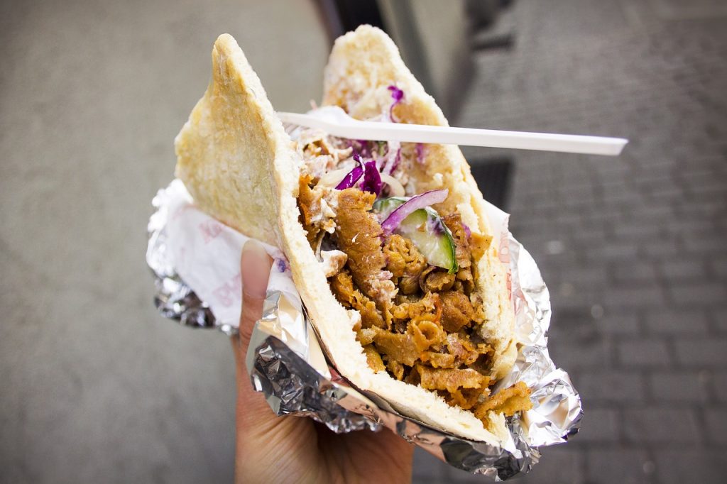 Imagen de un kebab. Pixabay