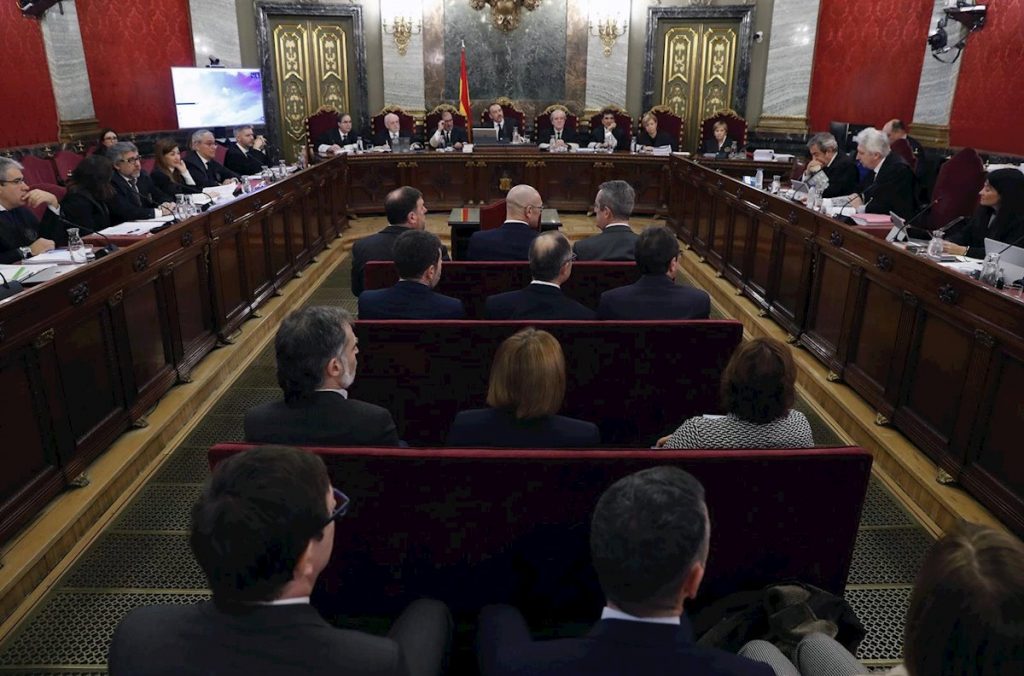 Una de las sesiones celebradas por la Sala Segunda del Tribunal Supremo. Europa Press