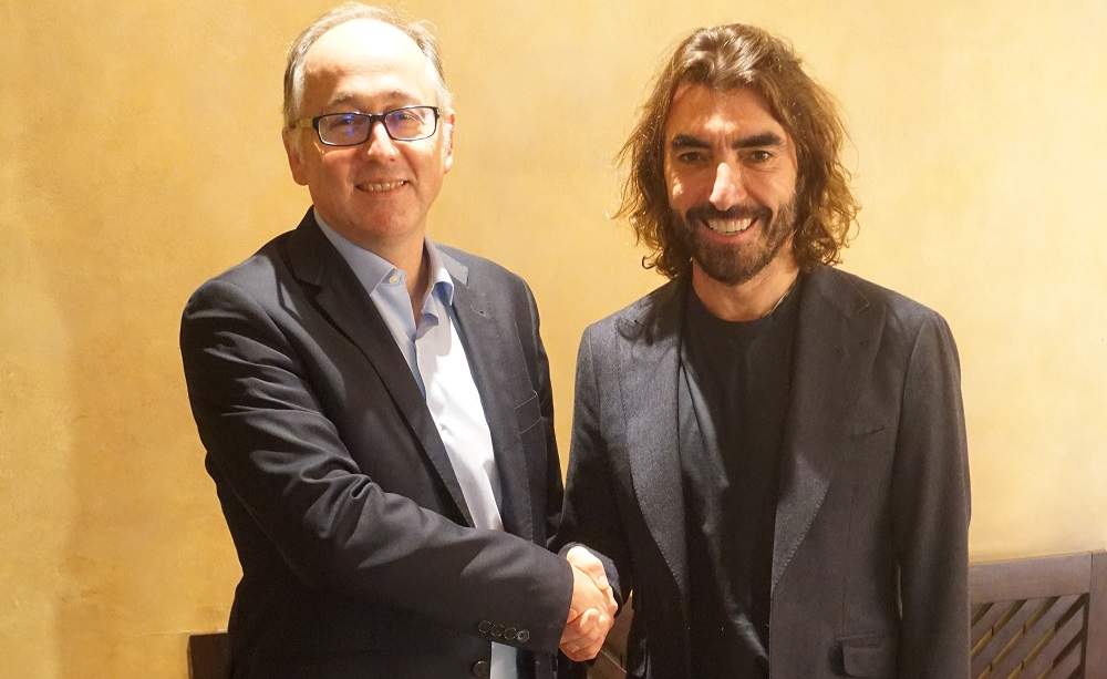 De izq. a dcha. Luis Gallego, CEO de Iberia, y Javier Hidalgo, CEO de Globalia. Hosteltur