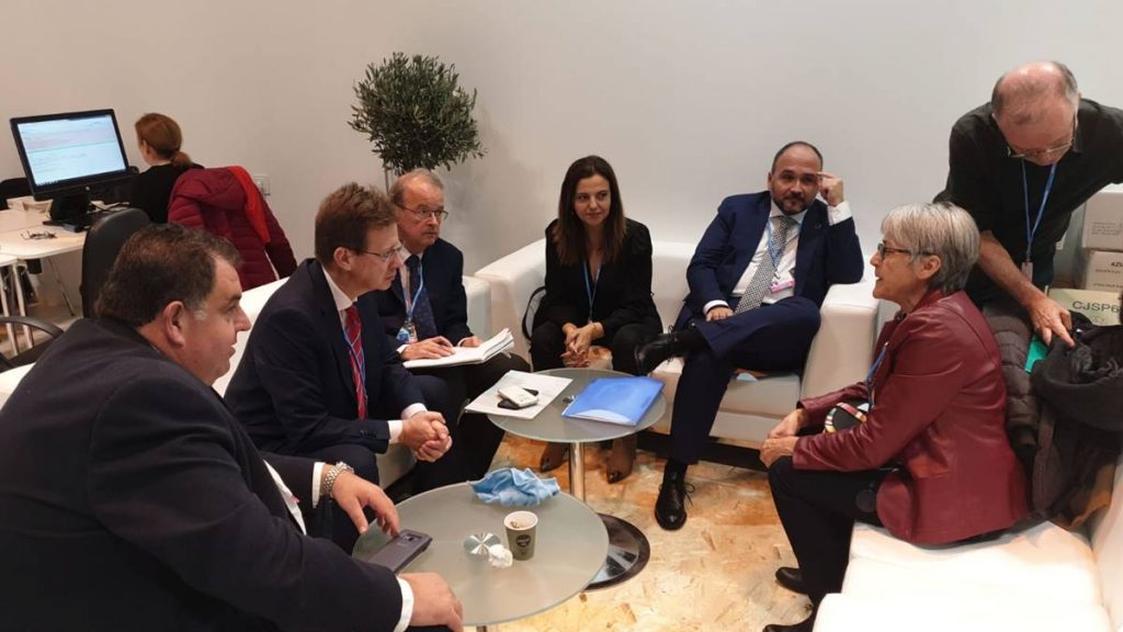 La reunión se celebró el martes en el marco de la COP25, en Madrid. DA